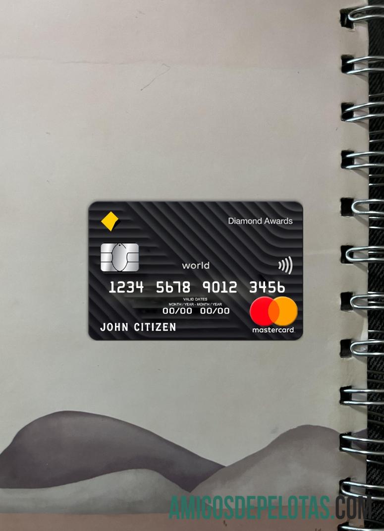 Frente Photolook do Australia Commonwealth Bank Mastercard baixar para verificação